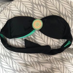 Bandeau style bathing suit top